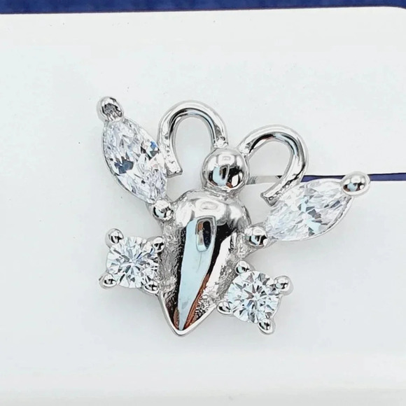 "925 Sterling Silver CZ Stud Earrings for Women/Girl, US925P1226 - Picture 9 of 10